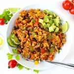 Affordable Vegan Bean and Rice Bowl