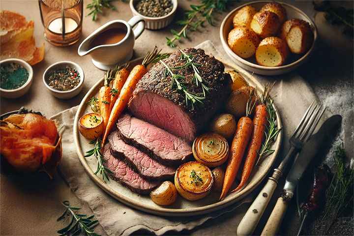 Recipe Time Classic Herb-Crusted Roast Dinner Recipe - Tasty Recipe Time