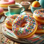 Rainbow Sprinkle Colorful Donuts Recipe